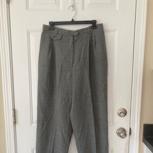 Vintage Women’s Ralph Lauren 100% Wool Trousers High-Rise Pleated